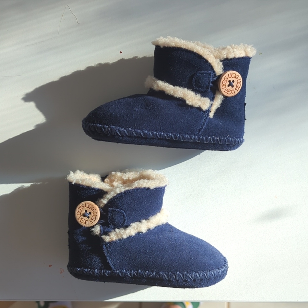 Baby UGG Boots in blue suede